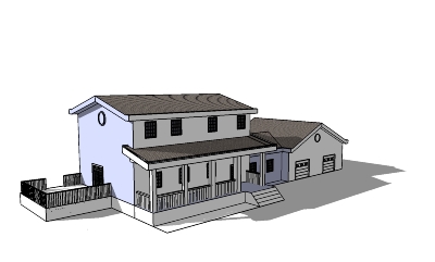 dummy model of a 3D house